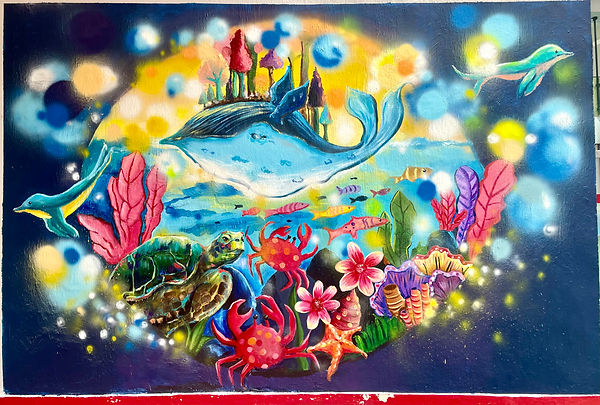 Mural at City University Residence Hall