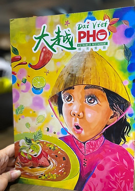 Mural detail at Dai Viet PHO